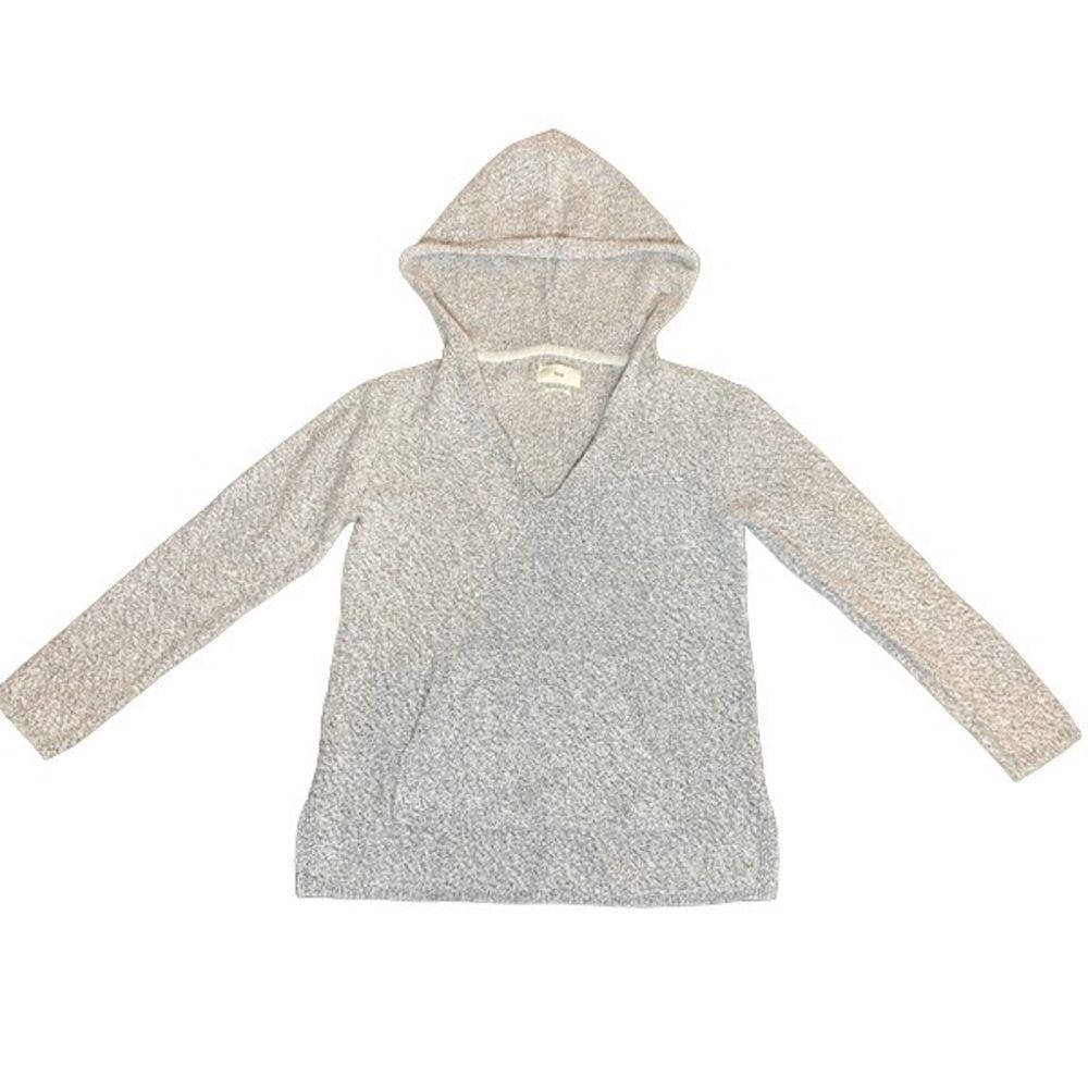 TNA grey and white Hoodie with front pouch pocket Size Small